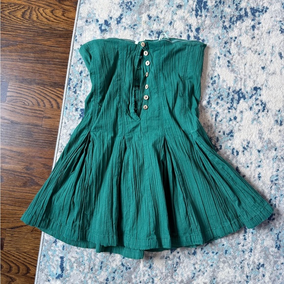 Free People Green Strapless Dress - Picture 4 of 5